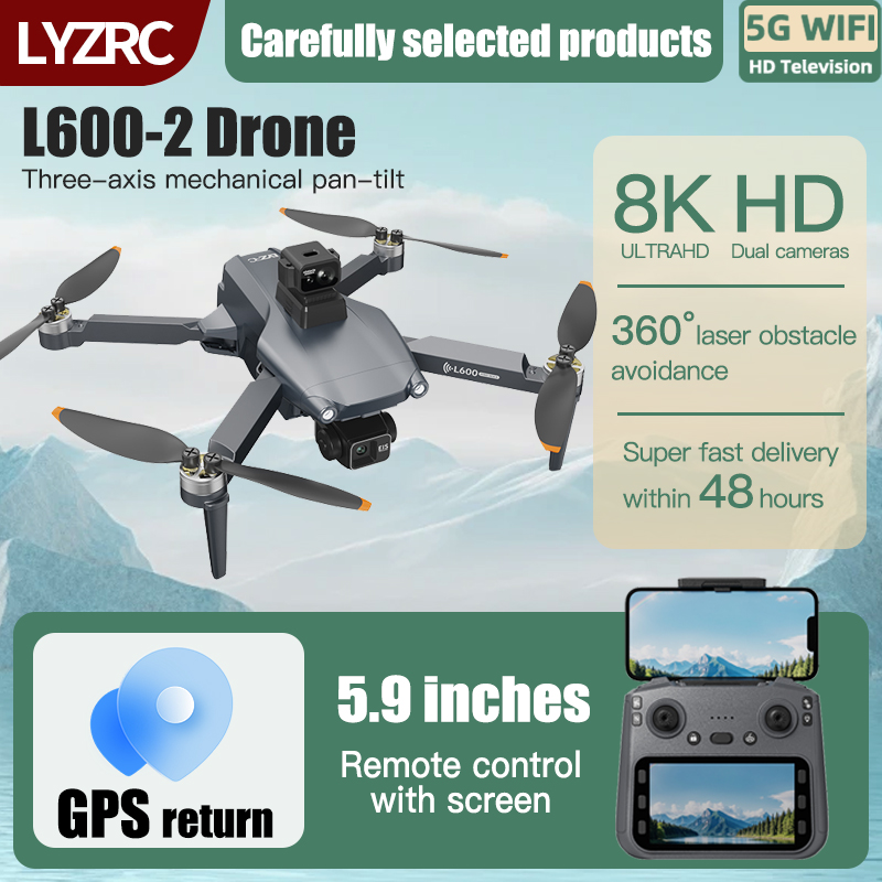 Drone Gps Mount - LYZRC L600-2 MAX GPS Drone 3-Axis