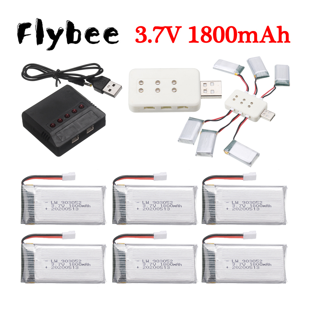3.7V 1800mAh lipo Battery/char - Drone Charger recension och pris