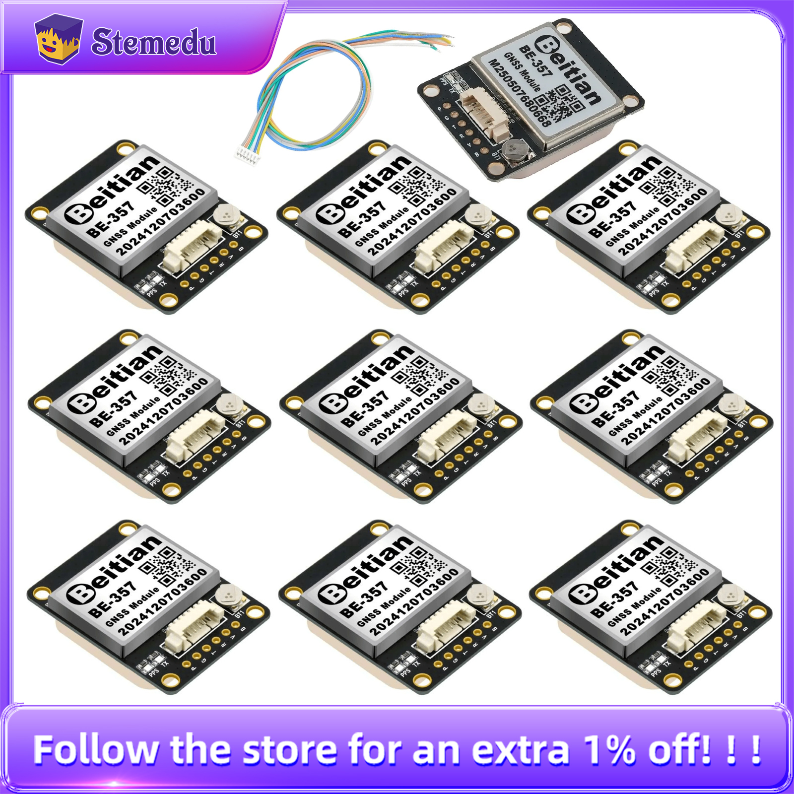 10PCS/LOT Beitian BE-357 BE357 - Drone Gps Module recension och pris