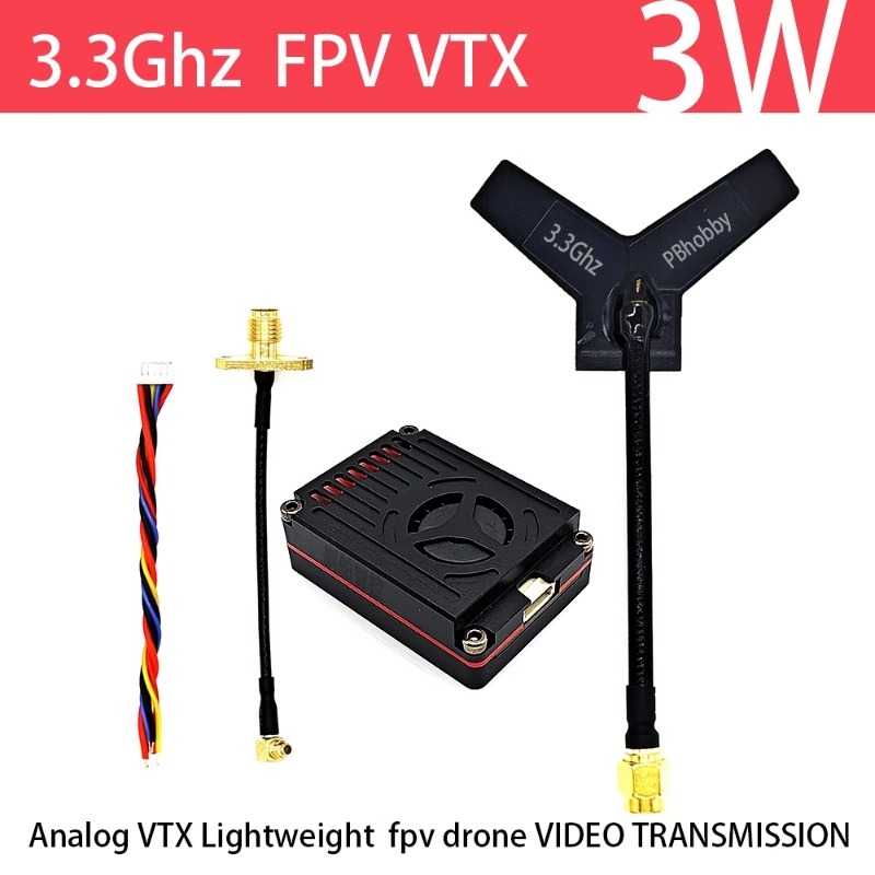 3.3GHz FPV VTX/VRX  3W Analog  - Drone Transmitter recension och pris