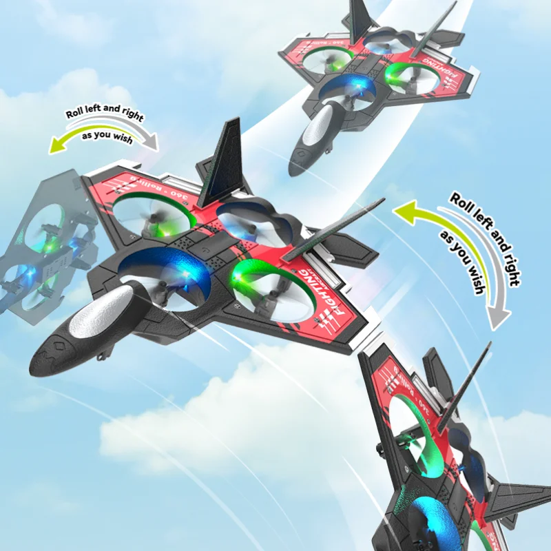 S98 RC Foam Stunt Aircraft Toy - Drone Led Light recension och pris