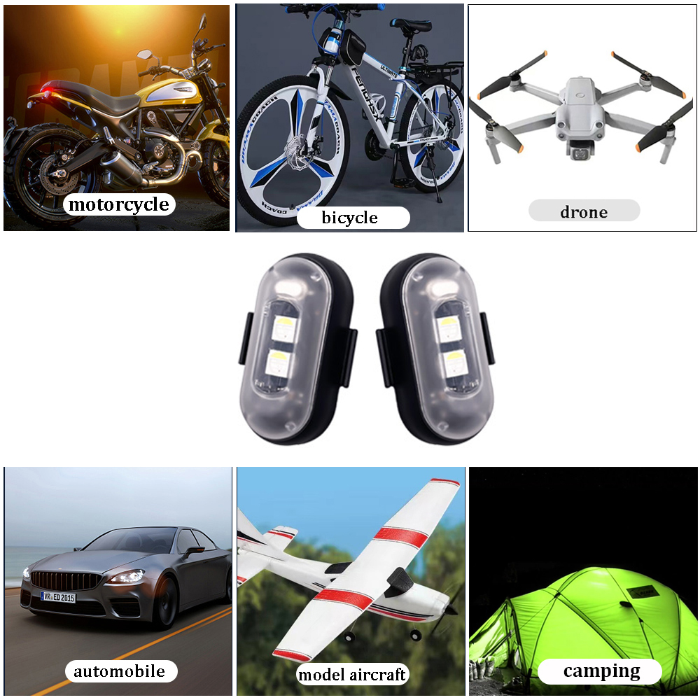 10x 4x 8Colors Wireless LED Dr - Drone Led Light recension och pris