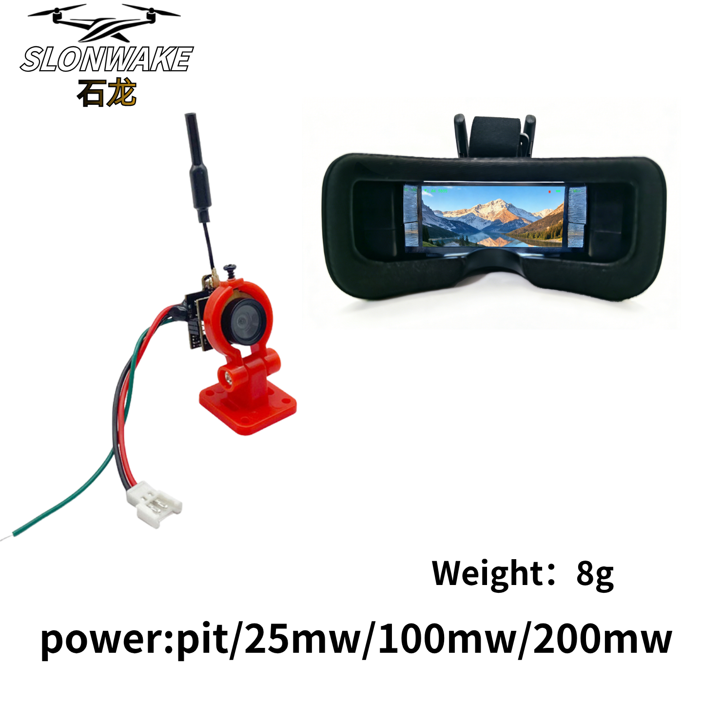 Slonwake 5.8G 48CH 200mW FPV D - Drone Frame recension och pris