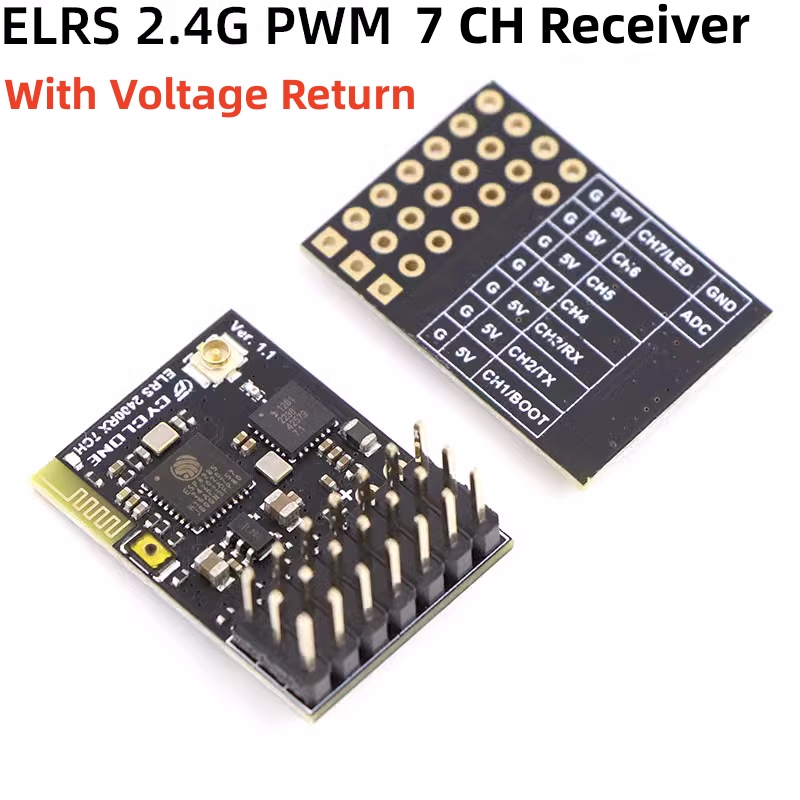 ELRS 2.4G PWM 7CH 6CH CRSF Rec - Drone Battery recension och pris