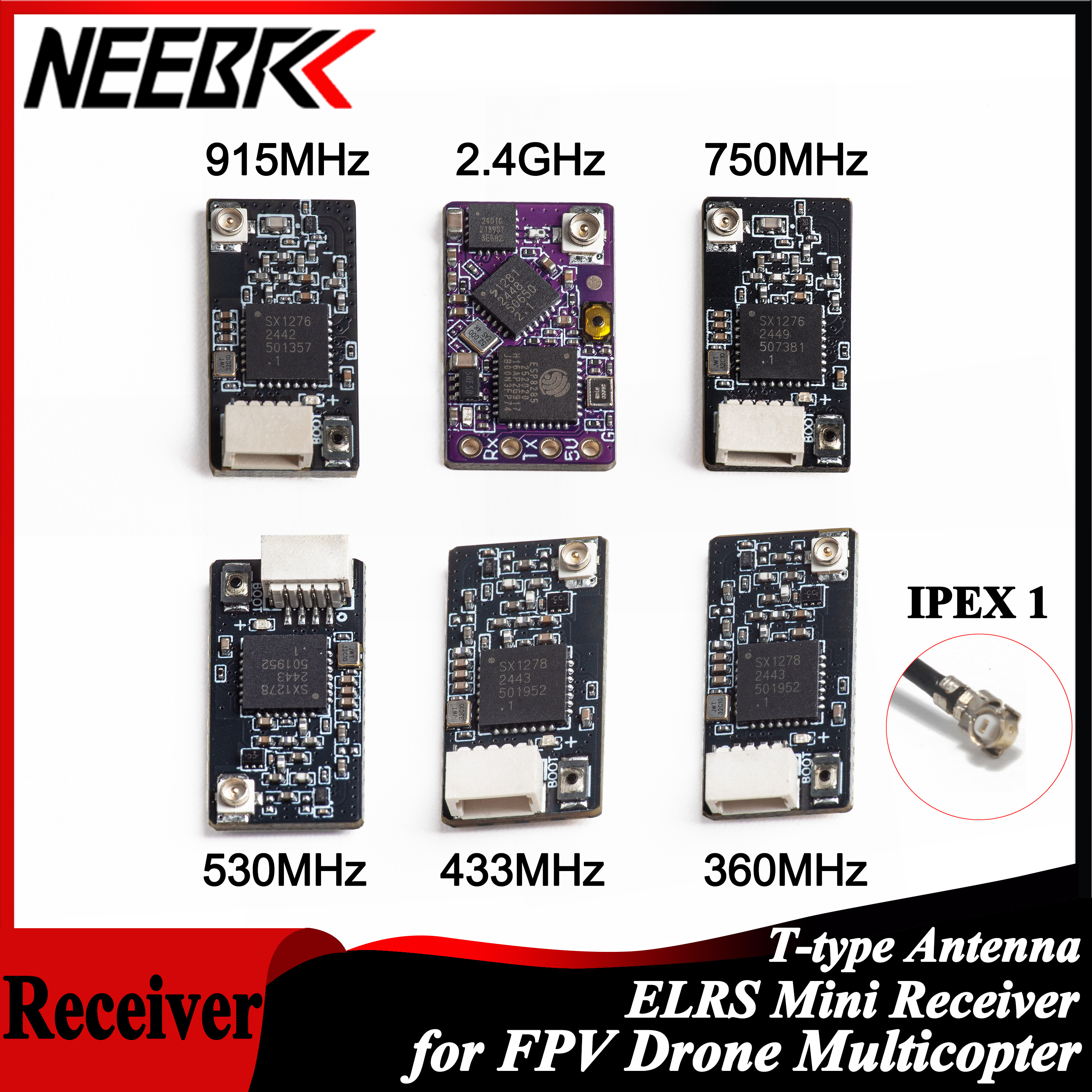NEEBRC ELRS 2.4G/915Mhz/360Mhz - Drone Frame recension och pris