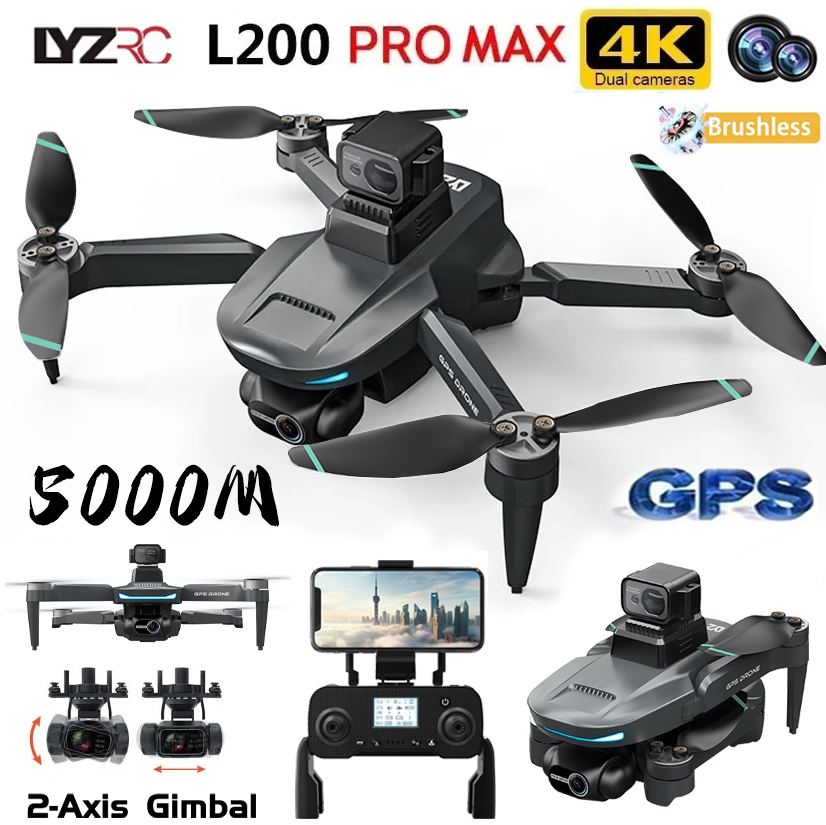 L200 Pro MAX GPS Drone 4K Prof - Drone Gps Mount recension och pris